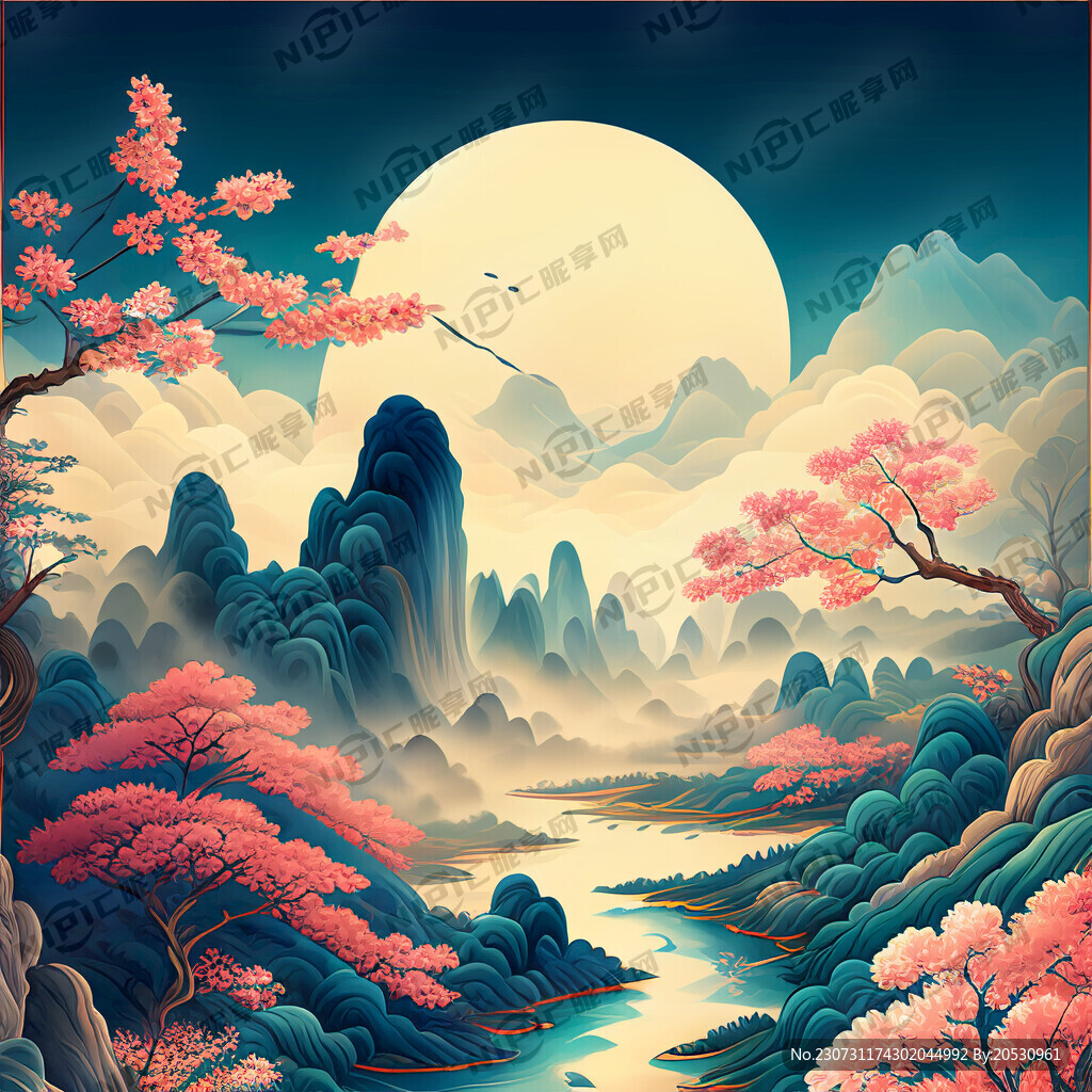 游戏梦幻唯美新中式风景 超高清