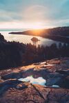 远山夕阳