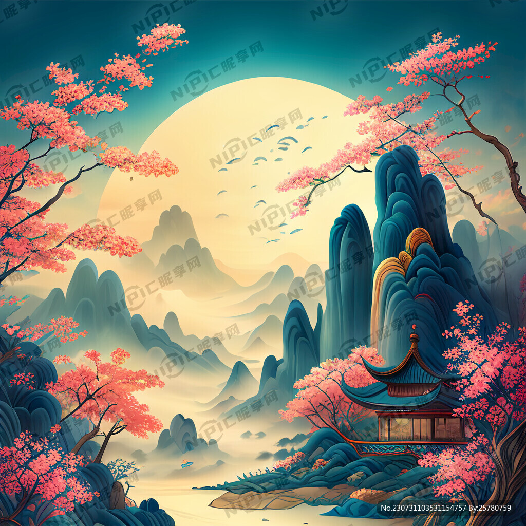 游戏梦幻唯美新中式风景 超高清