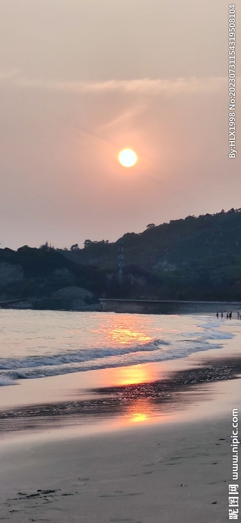 日落海边风景图片