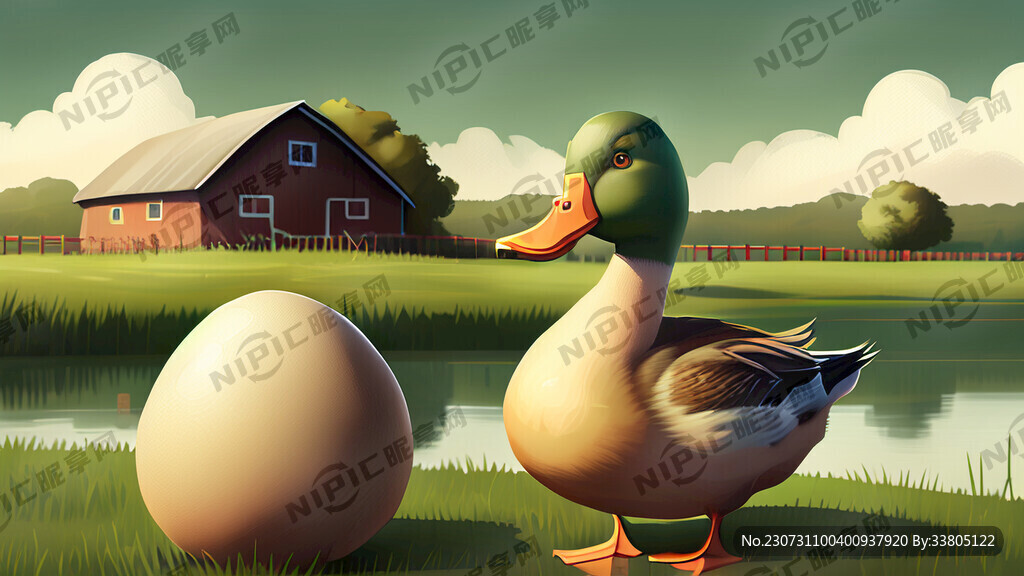 鸭子 鸭蛋 湖 农场