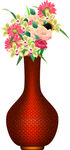 花瓶和花