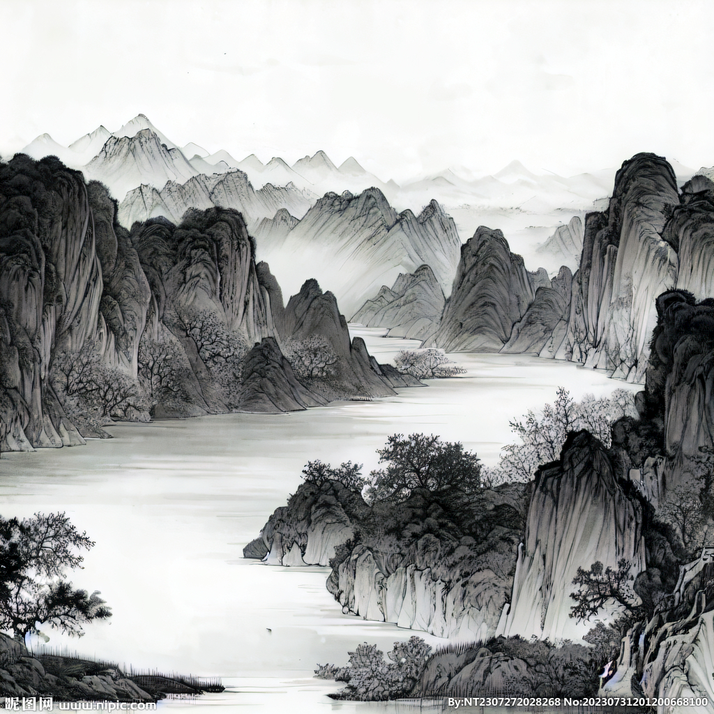 新中式山水画