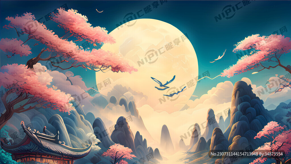 游戏梦幻唯美新中式风景 超高清