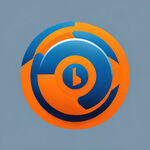 设计一个云南速康应急救援有限公司的标志，蓝色，橙色，