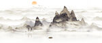  山水情 国画