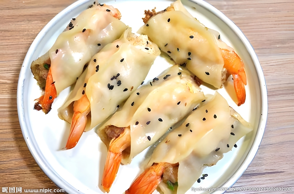 对虾煎饺