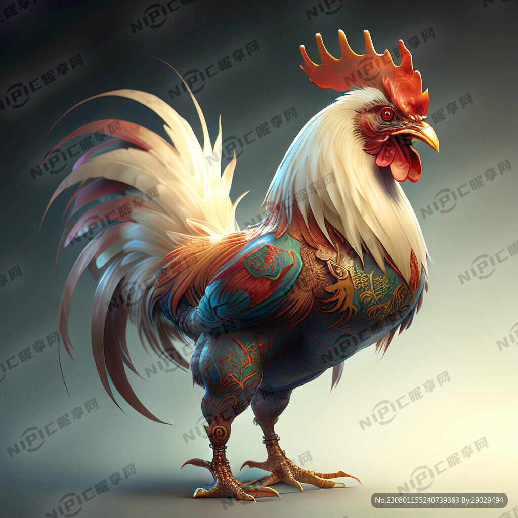 一只像龙一样的鸡