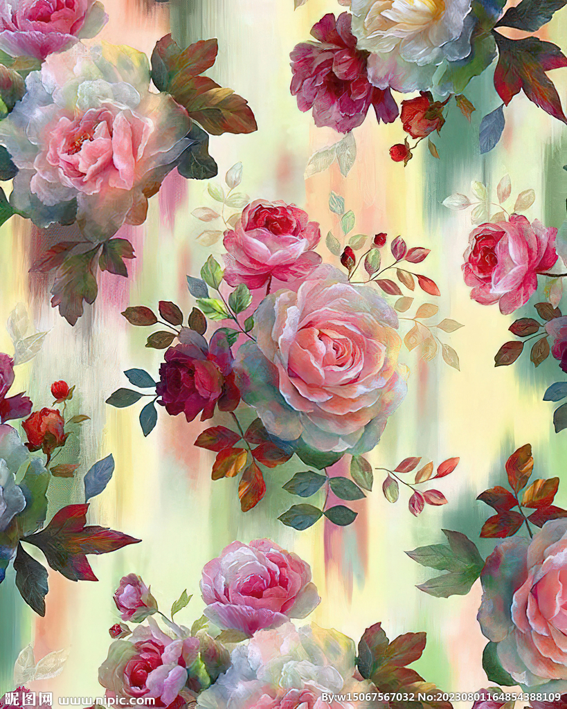 油画花