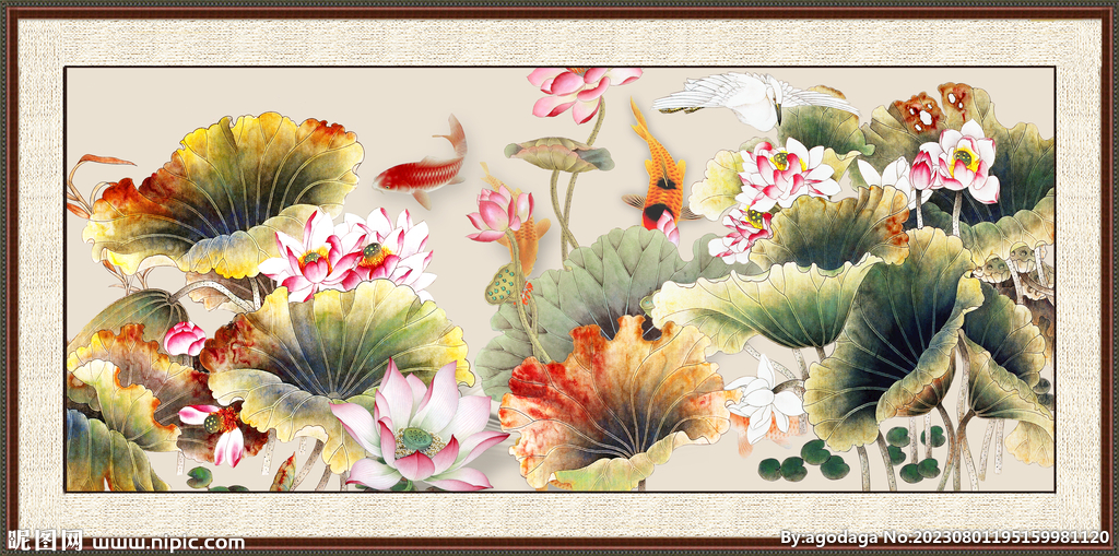 荷花图 