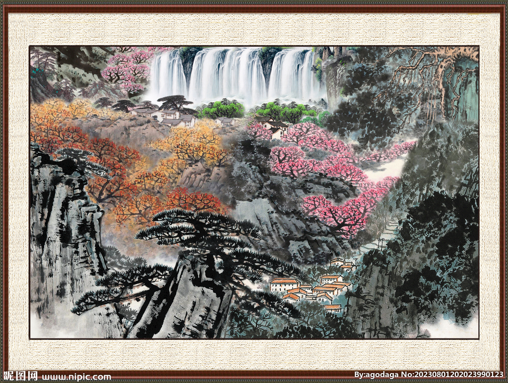巨幅山水画 