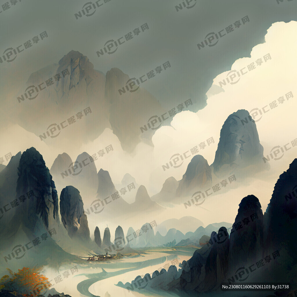AI创作图风景画nipic.com-昵图网
