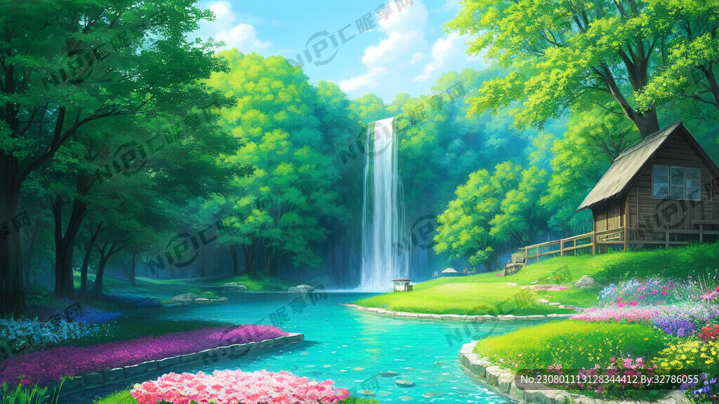 海底 村庄 花草 超高清