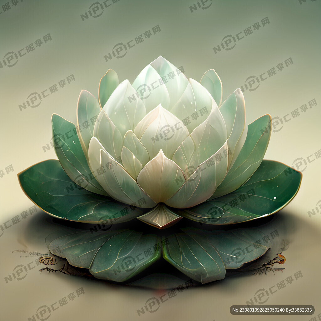 玉石做的莲花 侧面 艺术创想