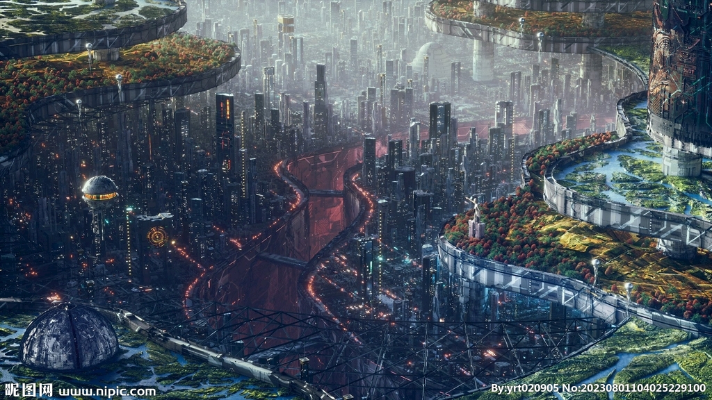 科幻城市背景