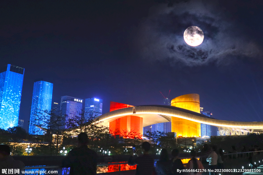 深圳灯光秀夜景
