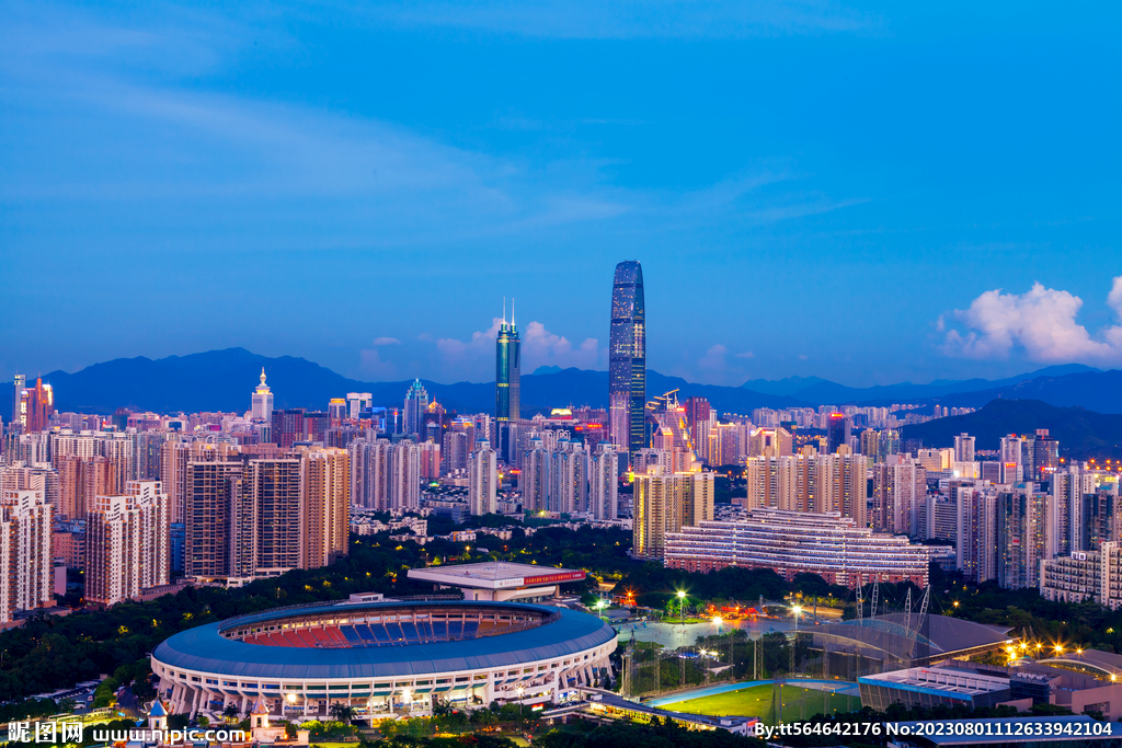 深圳地标城市夜景