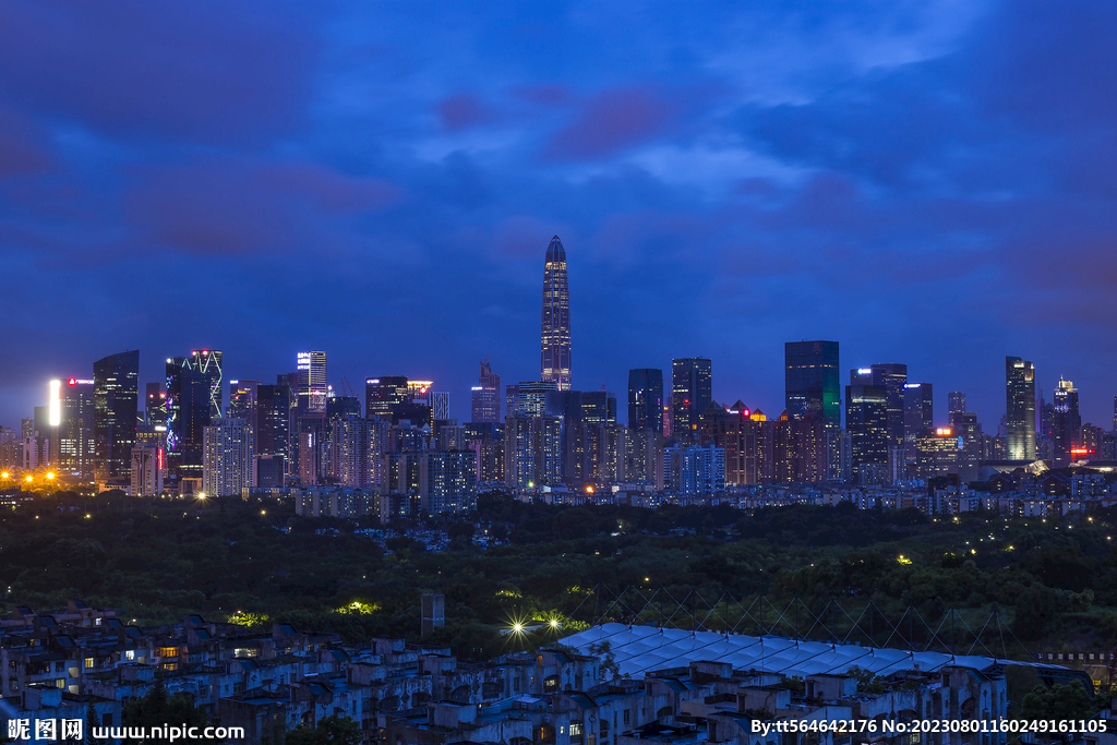 夜景深圳
