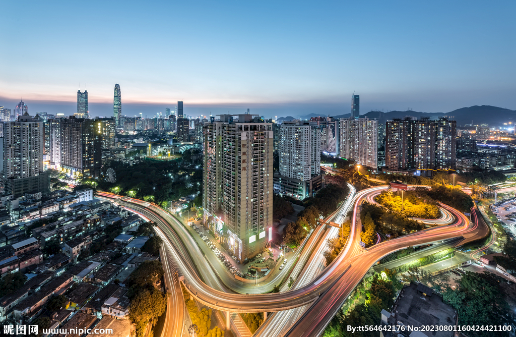 深圳雅园立交夜景