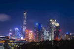 夜景深圳市民中心
