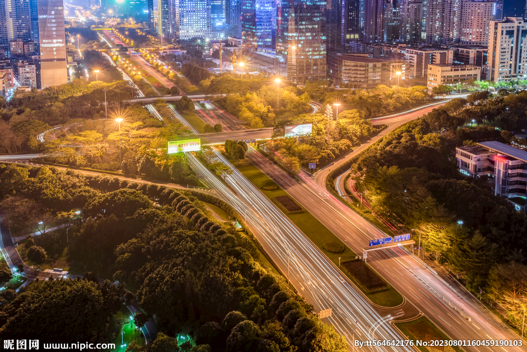 深圳深南大道夜景