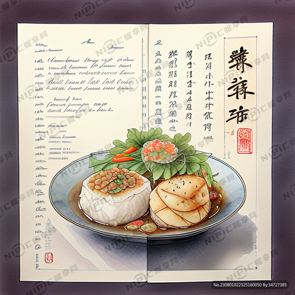 美式中国餐菜单
