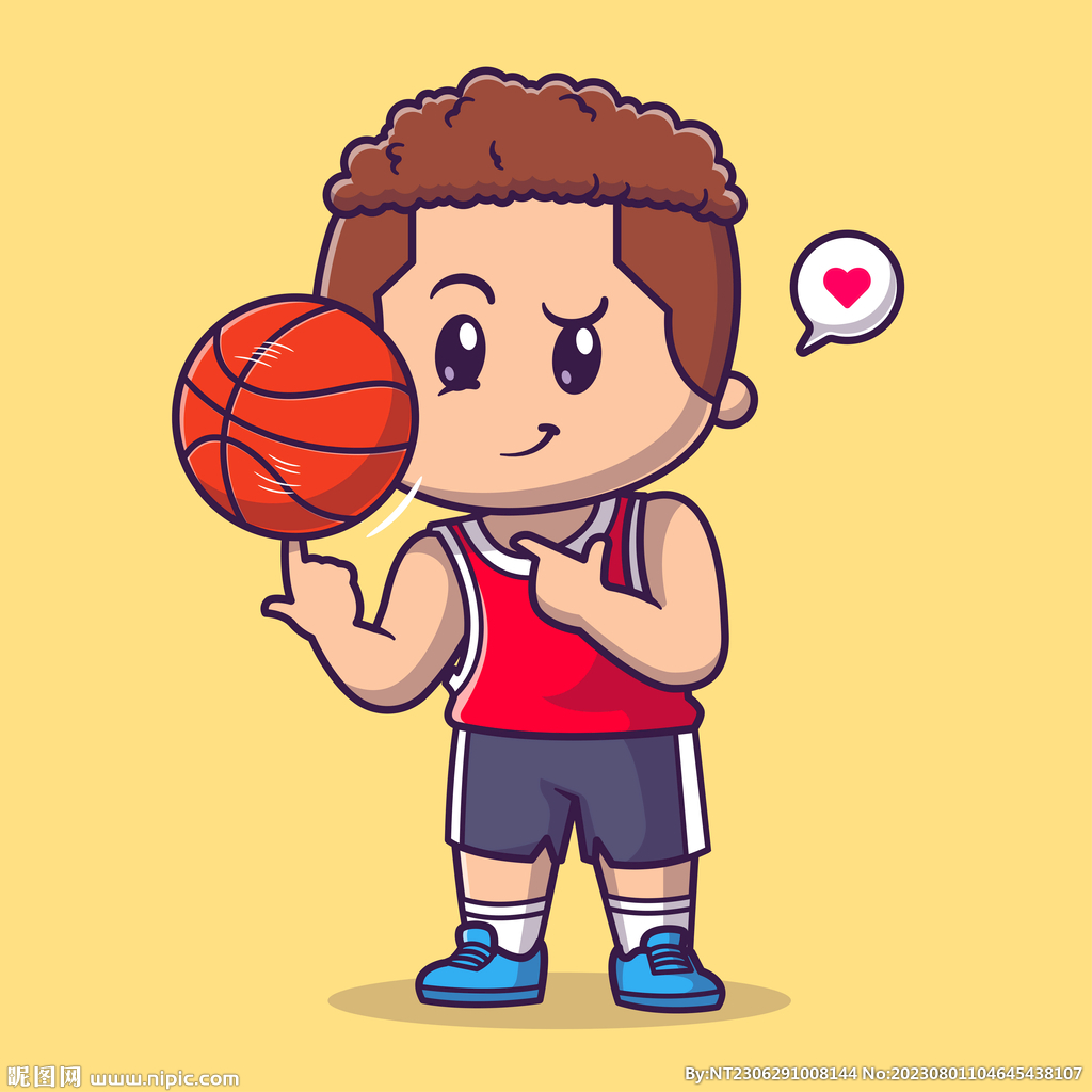 籃球 人物 體育 可愛的打籃球男孩插畫, 人物, 籃球, 體育素材圖案，PSD和PNG圖片免費下載
