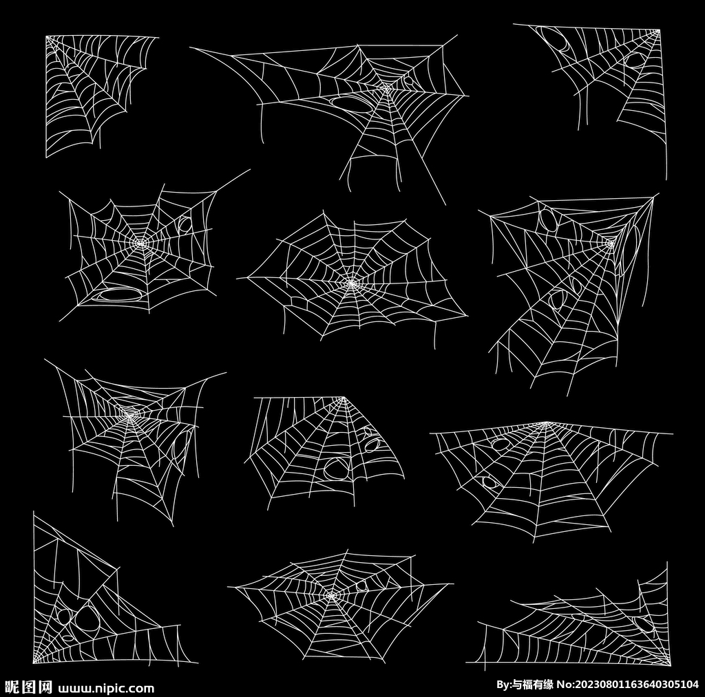 蜘蛛网矢量元素