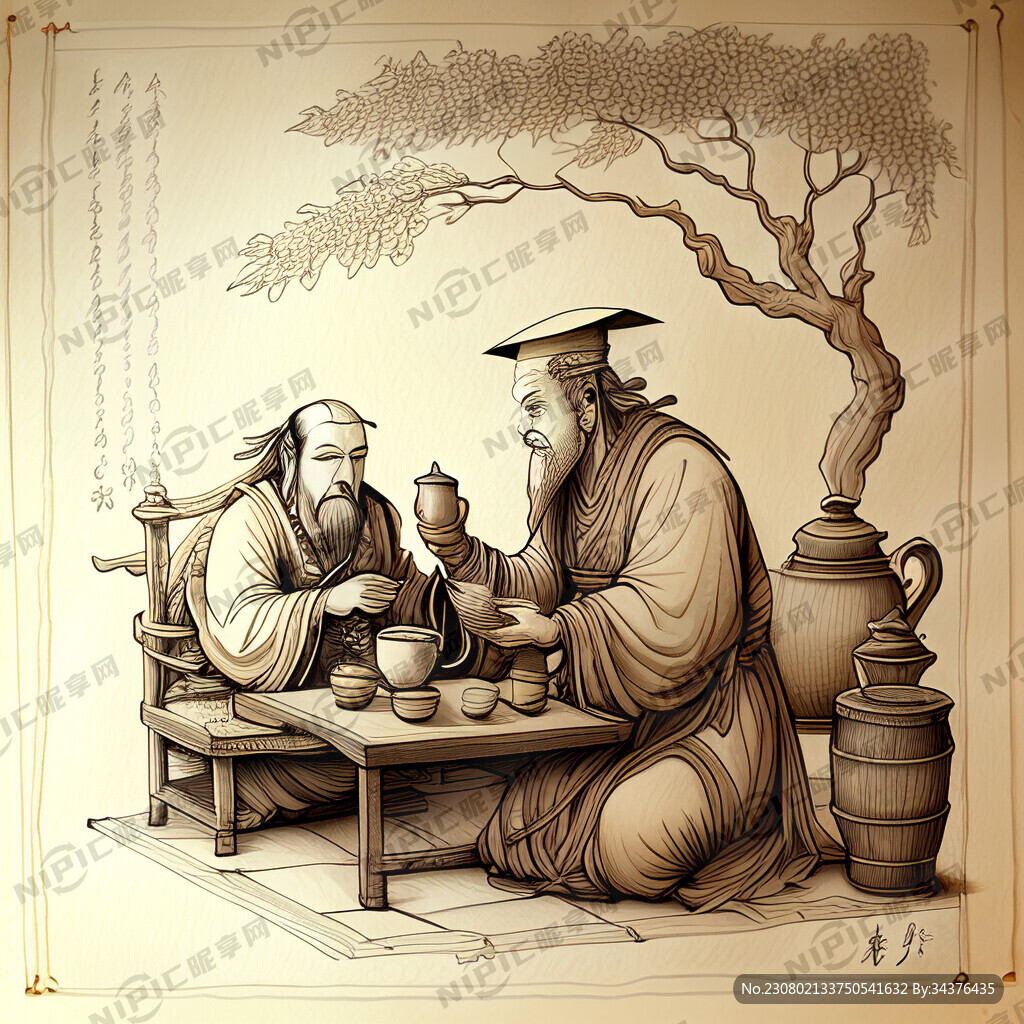茶马古道 手绘线稿