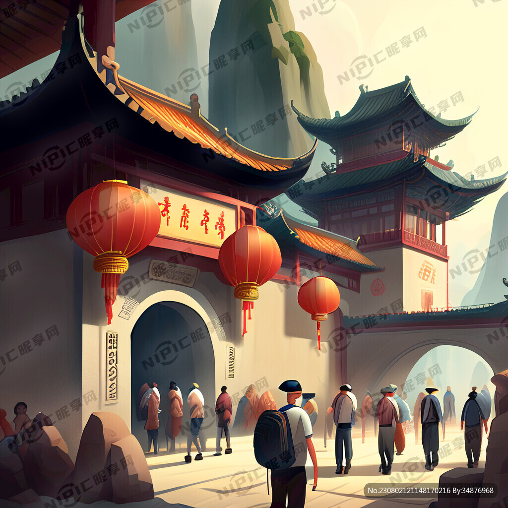 旅游景区游客爆满