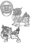 麒麟白描
