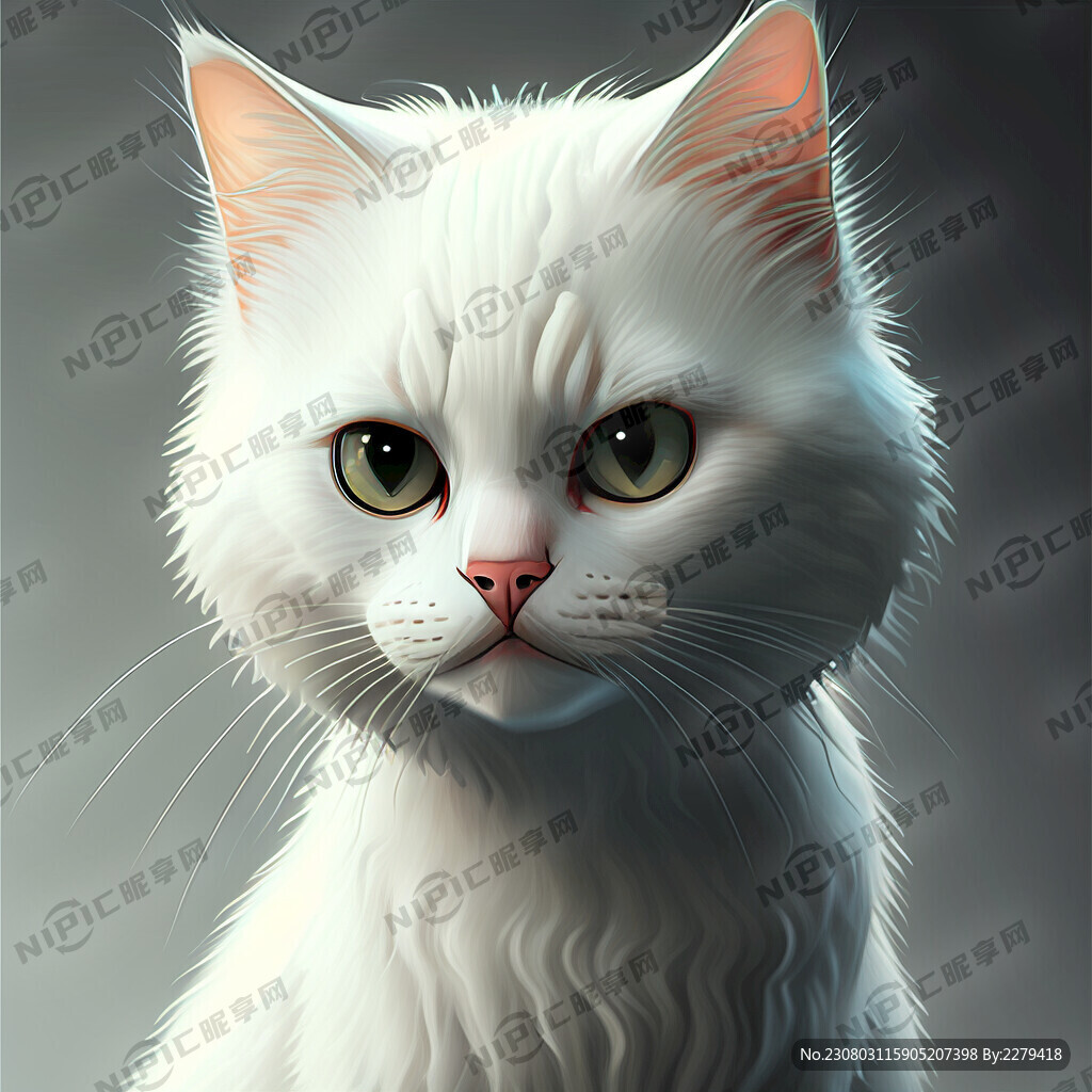 白色猫咪个性