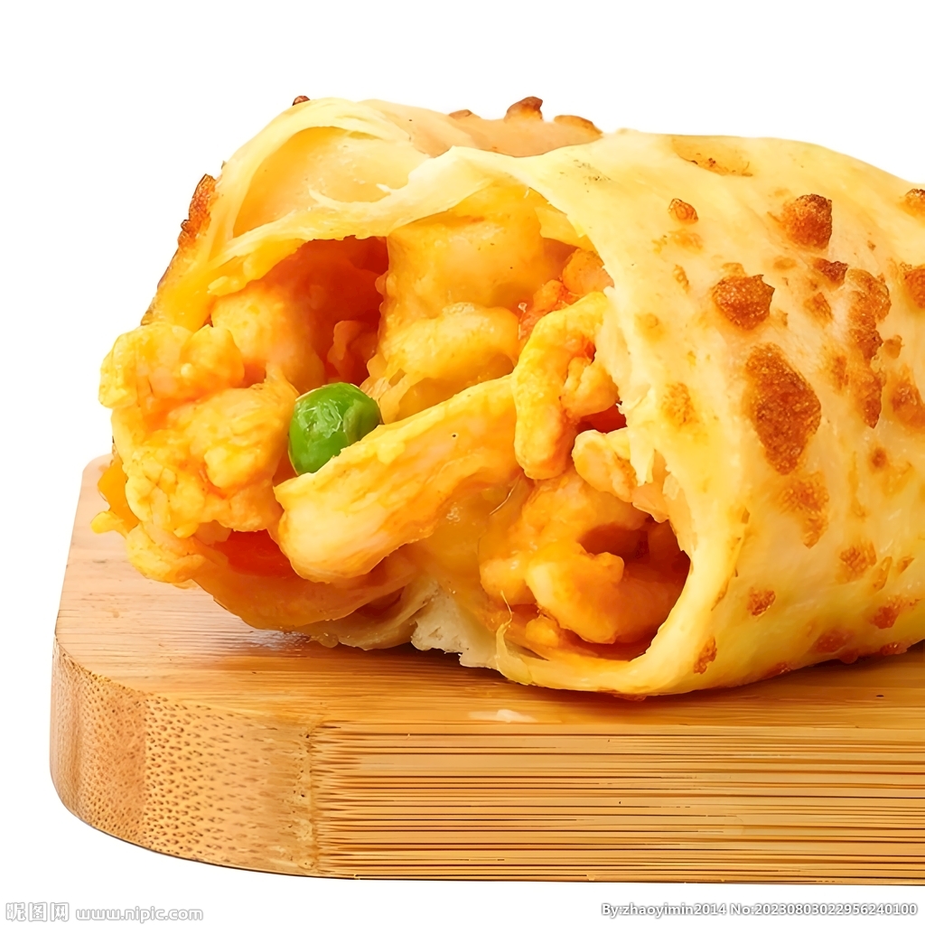 手抓饼夹心卷饼