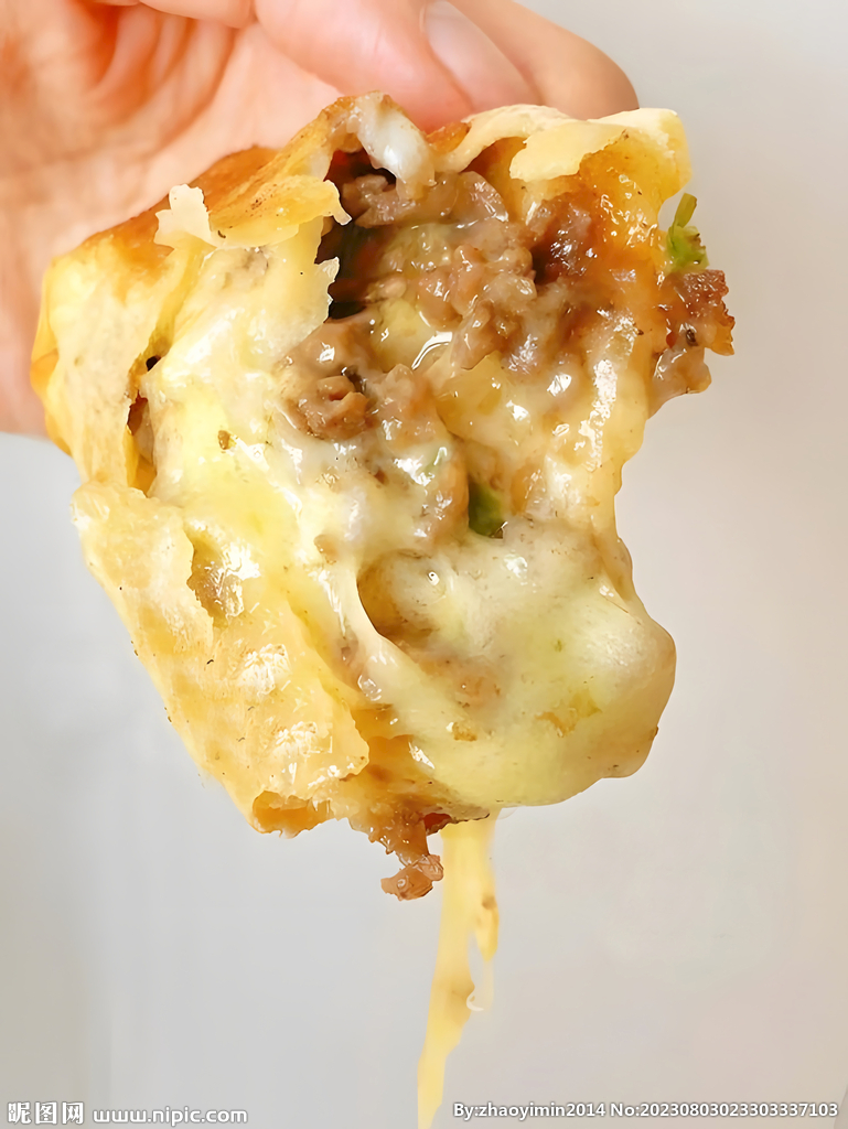 手抓饼夹心卷饼