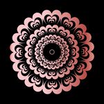 金属渐变花纹