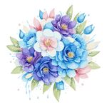 水彩花卉