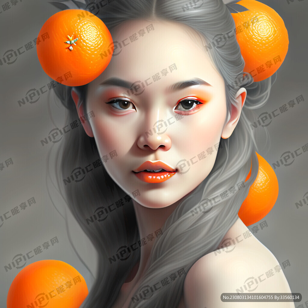 橙白浅灰