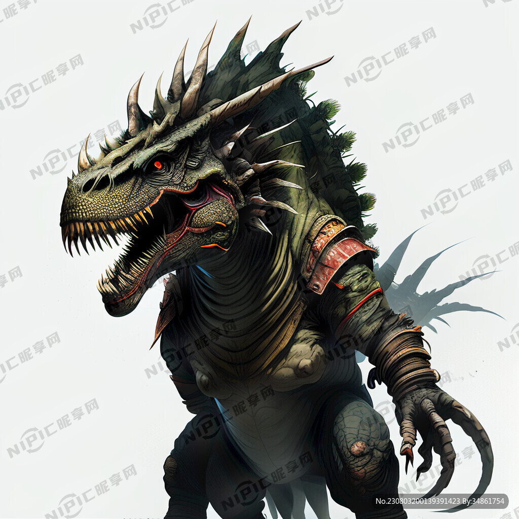 霸王龙怒吼 要求白底图