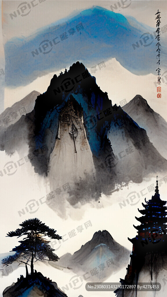 雪山白塔经幡