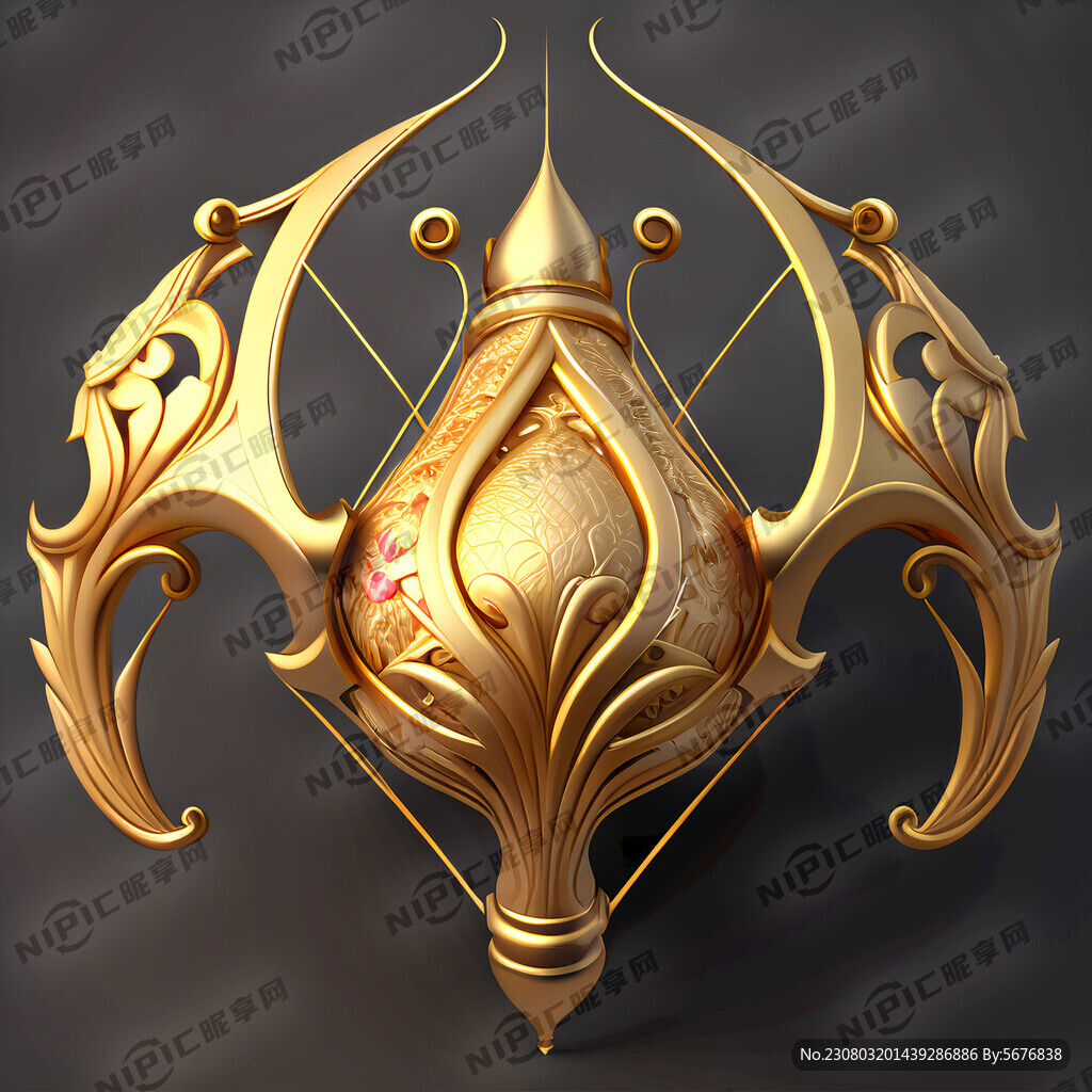 金色 射手 欧式花纹 欧式花纹