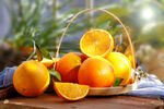 橙子 脐橙柑橘 橘子 绿色水果
