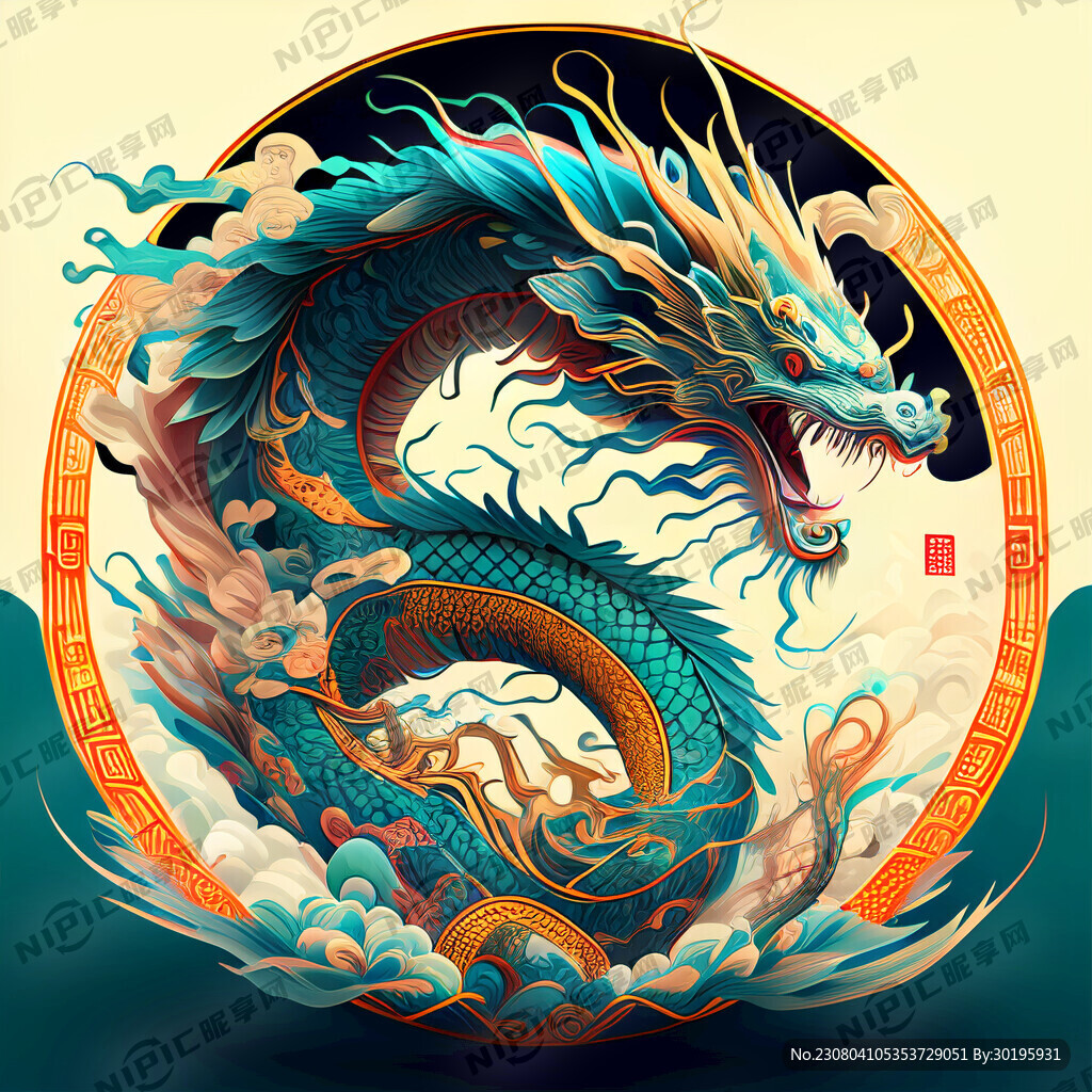 非常有科技感的龙