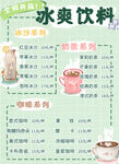 饮品价目表