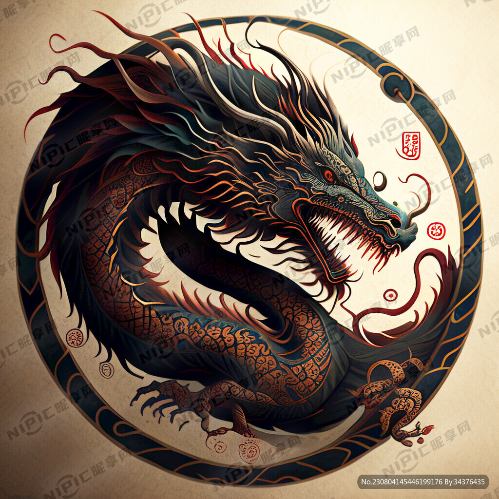 东方传统龙纹