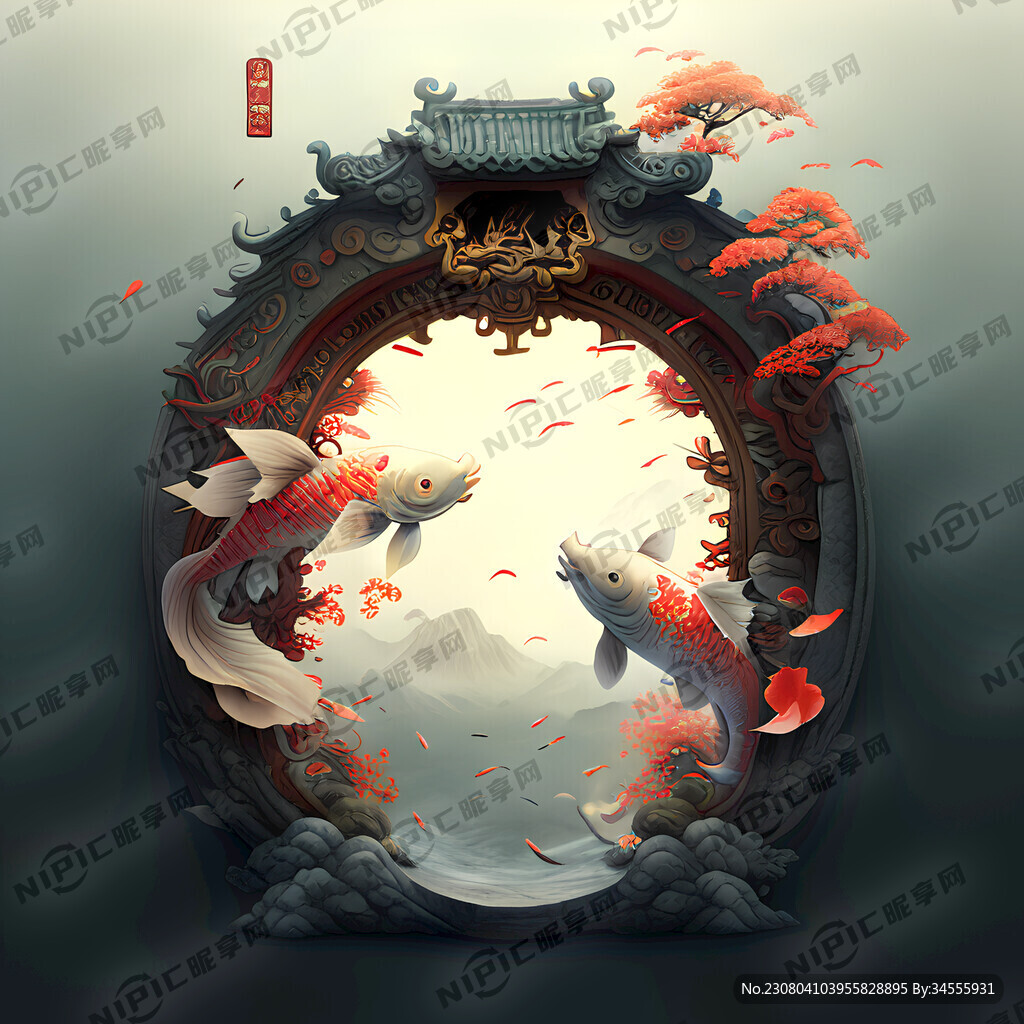 鲤鱼跃龙门