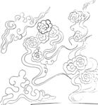 云纹线描