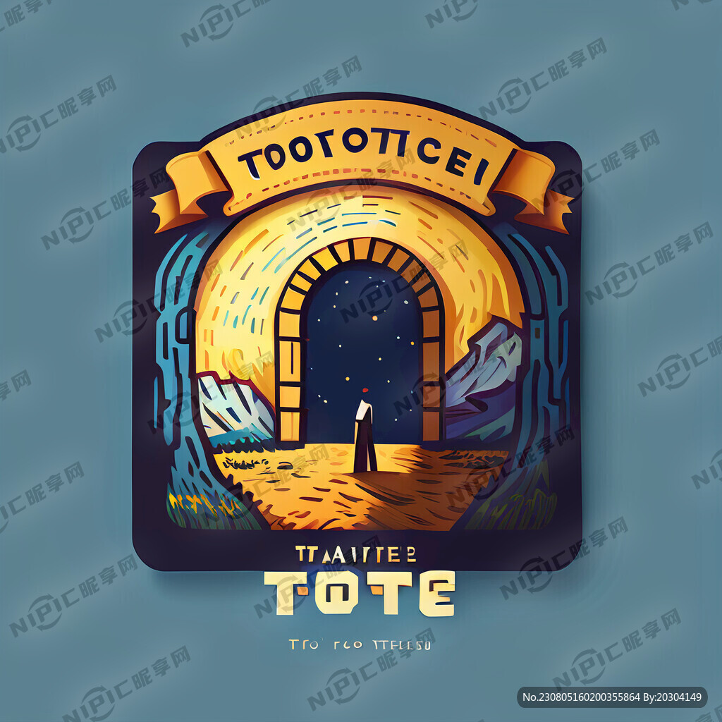 旅游演艺 门票 图标设计