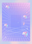 紫色时尚渐变海报