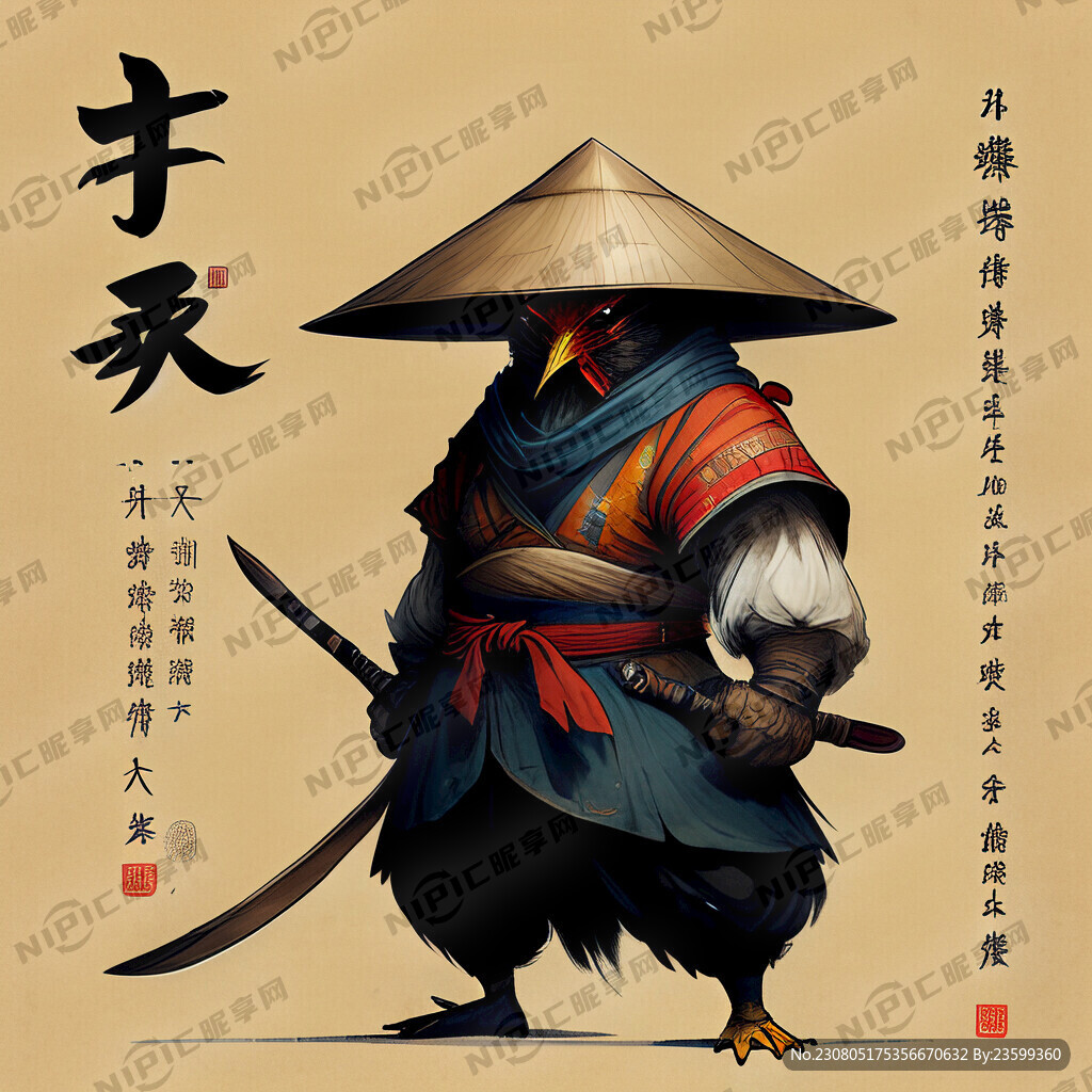 鸡大侠 头戴斗笠手拿大勺
