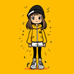 黑色帽子动漫人物